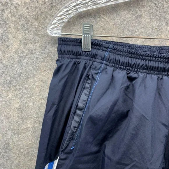 Adidas Sweatpants Men Large Blue Navy Athletic Outdoors Polyester Gym Vintage - Picture 5 of 13